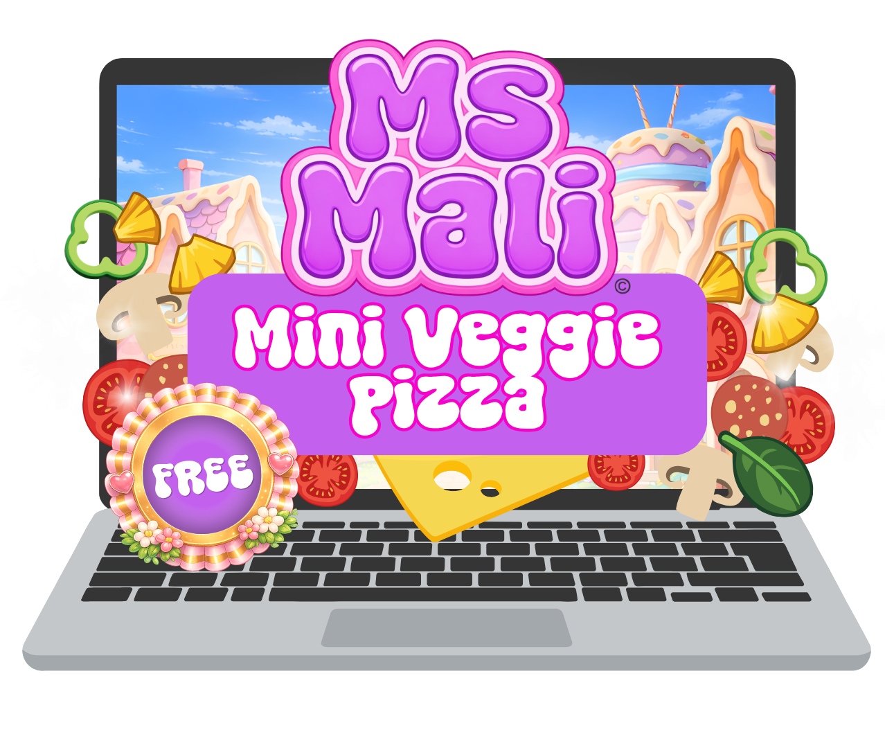 Free Ms Mali’s Mini Veggie Pizza