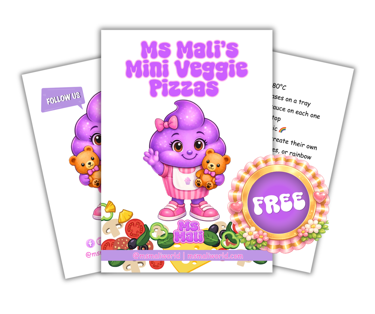 Free Ms Mali’s Mini Veggie Pizza